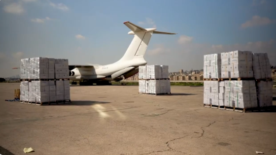 الخيرية الهاشمية : أرسلنا طائرتي مواد صحية خاصة بالنساء إلى غزة