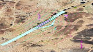 الأشغال تبدأ أعمال معالجة الانزلاق على طريق الموجب