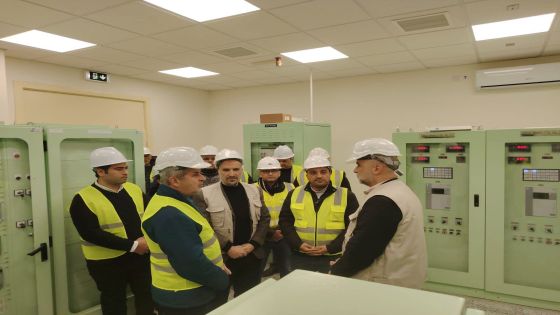 وزير الطاقة يتفقد محطة تحويل جرش الصناعية