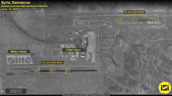 صور للأقمار الاصطناعية تكشف ما فعلته الضربة “الإسرائيلية” في مطار دمشق