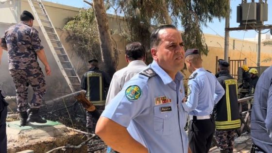 ضابط امن يحول دون وقوع كارثة في مبنى أراضي المفرق