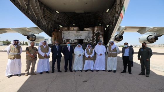 الخيرية الهاشمية تستقبل طائرة مساعدات كويتية لصالح الشعب الفلسطيني