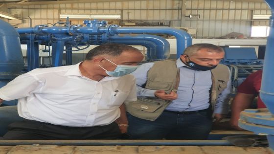 وزير المياه والري يتفقد الواقع المائي في محافظة الكرك واجراءات تحسين التزويد
