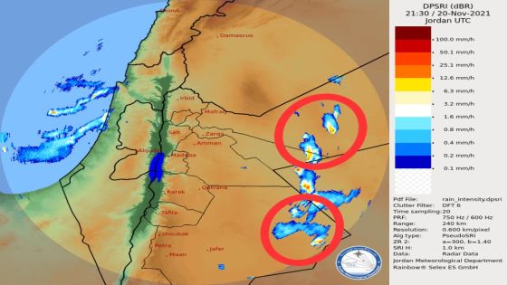 بحسب خرائط الارصاد الجوية رصد رادار الطقس…. خلايا رعدية وتساقط امطار غزيرة في المناطق الشرقية والجنوبية الشرقية من المملكة