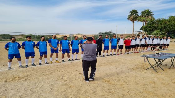 مباراة كرة القدم الخماسي بين فريق نادي وادي الاردن وفريق شركة أدوية الحكمة على ملعب فندق رامادا بالبحر الميت