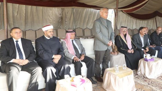 مندوباً عن جلالة الملك وسمو ولي العهد العيسوي يعزي عشائر العدوان عامة وعشيرة اليعقوب خاصة