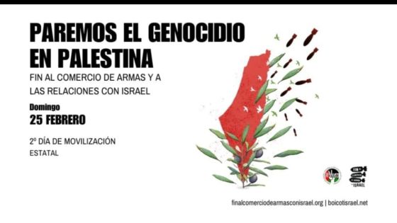 مئة مدينة اسبانية تنتفض من اجل فلسطين…!