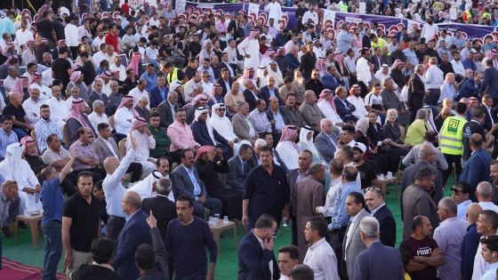 الحشود في محافظة مادبا يستقبلون حزب إرادة في مهرجان إنتخابي ضخم 