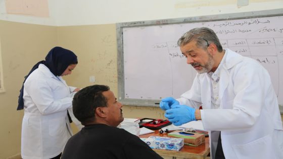 400 مستفيد من اليوم الطبي المجاني للبر والاحسان في أم صيحون بلواء البترا عمان
