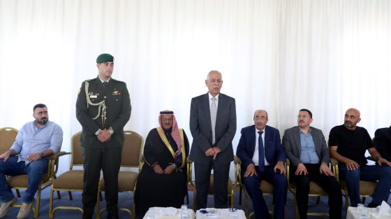 مندوباً عن الملك وولي العهد العيسوي يعزي عشيرة النهار