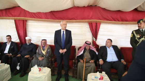 مندوباً عن الملك وولي العهد العيسوي يعزي عشيرتي المساعيد والمسيب