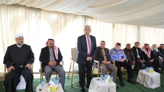 مندوباً عن الملك وولي العهد. العيسوي يعزي عشيرتي أبو خرمة والسمارنة