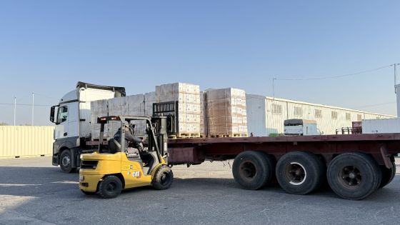 الأردن يسير قافلة مساعدات جديده إلى سوريا
