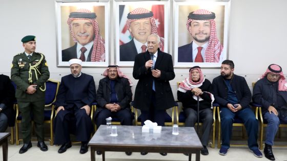 مندوباً عن الملك وولي العهد.. العيسوي يعزي الأخرس والحسنات وطبيشات والخصاونة وصبحا