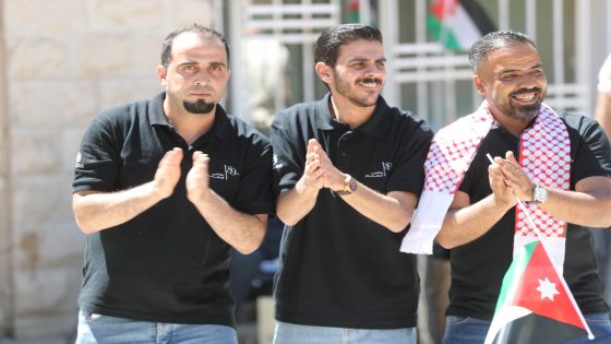 بالصور..موظفو شركة الاسواق الحرة يحتفلون بعيد الاستقلال الثمانين