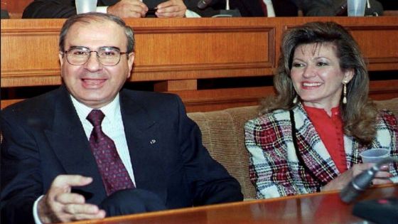 توجان فيصل والمصري افتتاح البرلمان 1993
