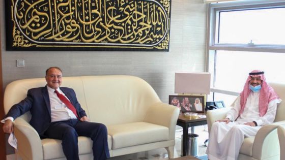السديري يستقبل السفير الأمريكي في مبنى السفارة في عمّان