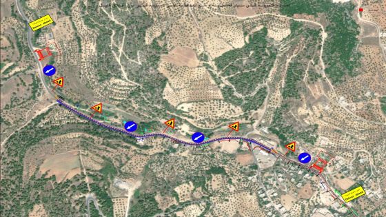 إرشادات مرورية لبدء توسعة طريق كفرنجة – وادي الطواحين