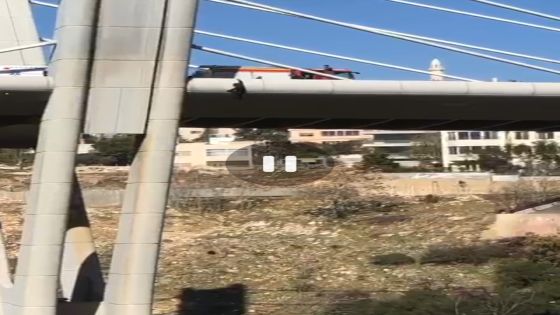مقطع مصور لانتحار شخص سوري الجنسية من جسر عبدون