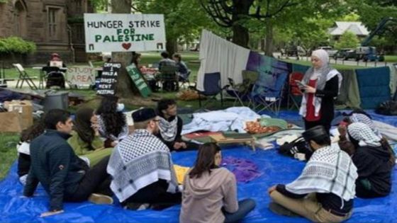 طلاب بجامعة برينستون الأميركية يضربون عن الطعام تضامنا مع غزة