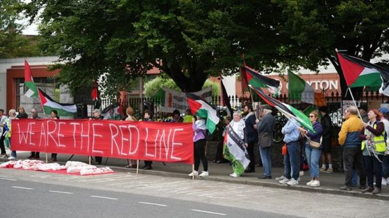أيرلندا.. مظاهرة داعمة لفلسطين تتهم واشنطن بالمساهمة في “الإبادة”