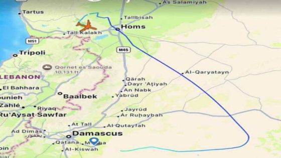 انباء عن اسقاط طائرة مدنية فوق حمص كان يستقلها بشار الاسد فجر اليوم