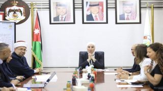 وزيرة التنمية الاجتماعية تبحث مع وفد فلسطيني تعزيز التعاون