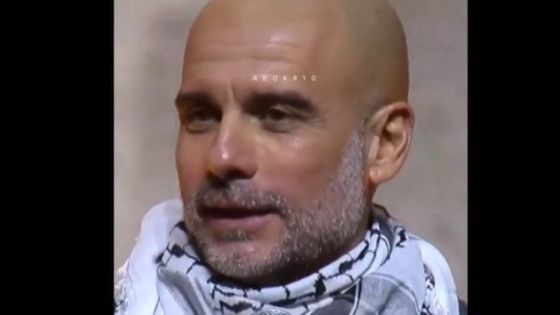 متوشحا بالكوفية.. غوارديولا يجدد دعمه لفلسطين ويهاجم الصمت العالمي