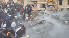 وفاة 6 جراء انهيار مبنيين في طرابلس بلبنان