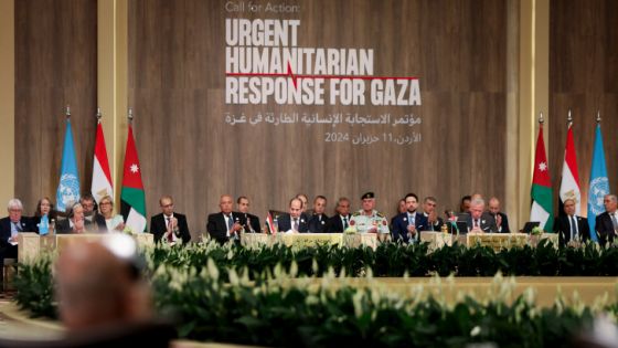 بيان صادر عن رؤساء مؤتمر الاستجابة الإنسانية الطارئة في غزة في ختام أعماله