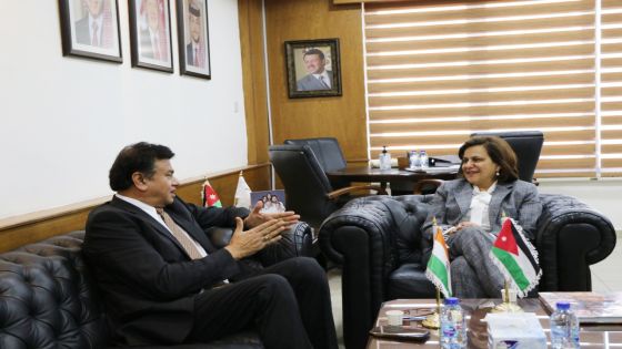 السقاف تعرض الفرص الاستثمارية في الأردن على السفير الهندي