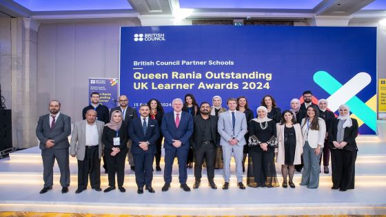 المجلس الثقافي البريطاني يحتفي بنجاح 102 من المتفوقين في جوائز الملكة رانيا للتمّيز الأكاديمي لطلاب الشهادة البريطانية لعام 2024