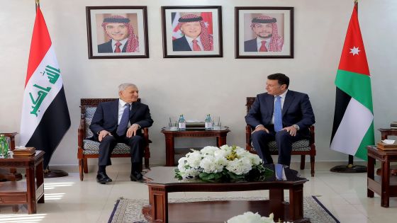 الرئيس العراقي يلتقي الصفدي في مجلس النواب