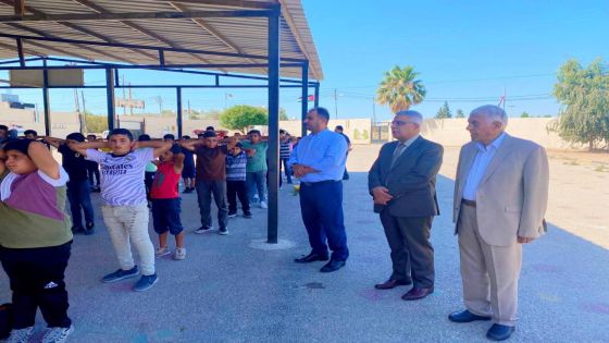 الخصاونة يتفقد فعاليات الأندية الصيفية ومستودع الكتب في تربية الطيبة والوسطية