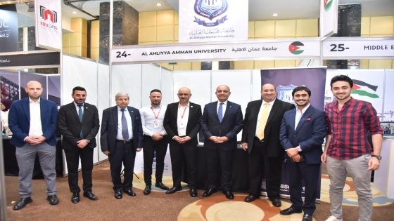 العضايلة يزور أجنحة وزارة التعليم العالي وهيئة تنشيط السياحة والجامعات الأردنية المشاركة في المعرض العالمي للتعليم العالي EDUGATE المقام حاليا في القاهرة