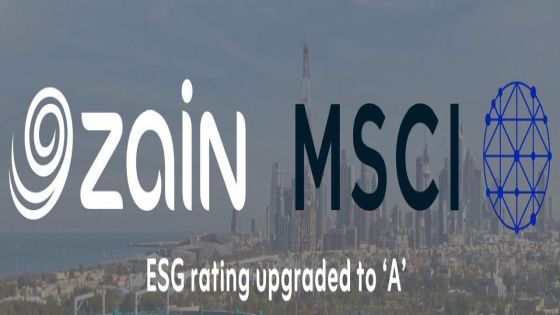 Zain Group’s MSCI rating for ESG upgraded to ‘A’