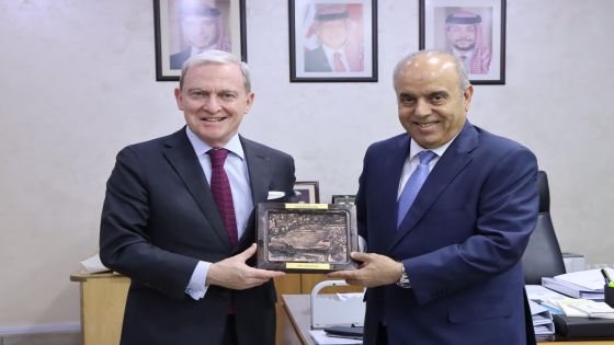 وزير التعليم العالي والبحث العلمي محافظة يلتقي السفير الفرنسي في عمان