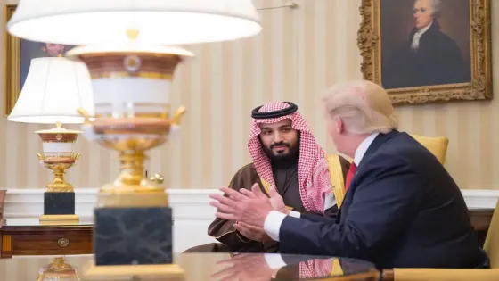 مصدر : لقاء ترامب مع ولي العهد السعودي سيضم نظراءه في فلسطين ولبنان وسورية