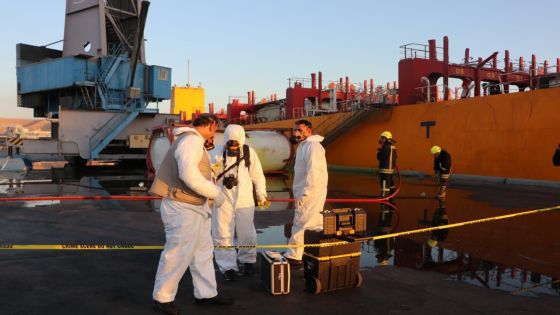 الجيش: استمرار التطهير لسفينة الغاز في العقبة