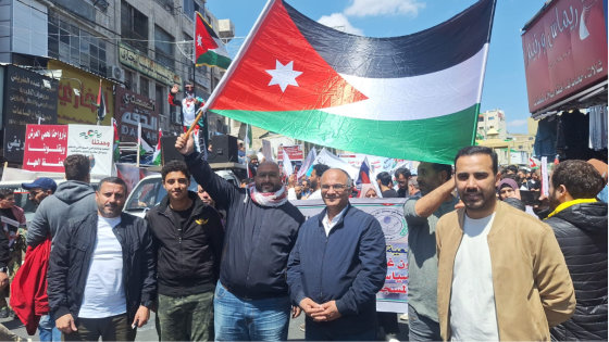 القدس خط أحمر .. مسيرات شعبية في عمّان تؤيد مواقف الملك