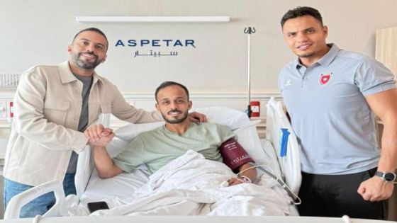 اللاعب أدهم القريشي يعلن نجاح عمليته الجراحية