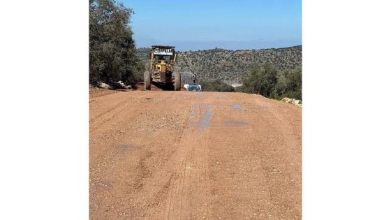 فتح وتسوية شوارع في منطقة العامرية