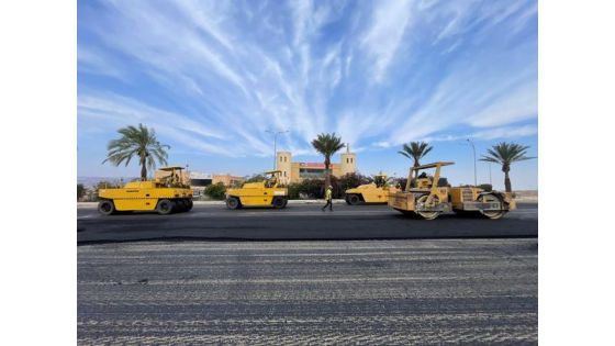 الأشغال تباشر أعمال صيانة لمدخل مدينة العقبة
