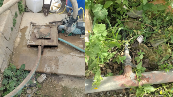 ضبط اعتداءات على خطوط مياه تزود صهاريج في بني كنانة