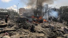 9 شهداء جراء القصف الإسرائيلي عدة مناطق في غزة