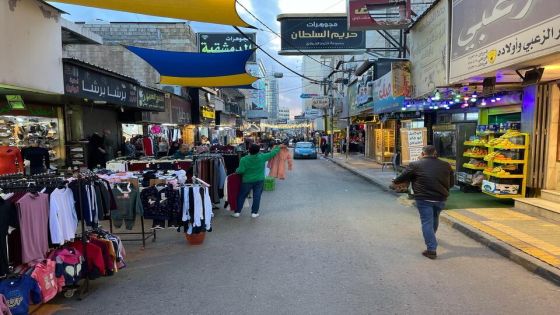 IRBID, JORDAN - MARCH 10: A view of nearly empty shopping stores located through the street ahead of holy month of Ramadan in Irbid, Jordan on March 10, 2024. Jordanian shopkeepers said that shopping, which was expected to pick up ahead of Ramadan, is stagnant not because of the country's economic situation but because of months of Israeli attacks on the Gaza Strip. Bazaars and markets in Irbid, showed little activity during Ramadan preparations. (Photo by Laith Al-jnaidi/Anadolu via Getty Images)