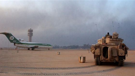 القوات العراقية التي شاركت في معركة المطار أبيدت بالكامل باستخدام أسلحة غير تقليدية.