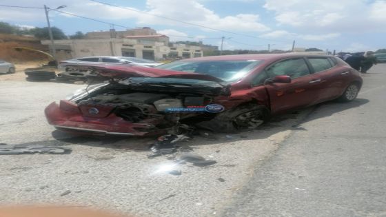 حادث تصادم بين (3) مركبات على طريق كفر أسد – اربد