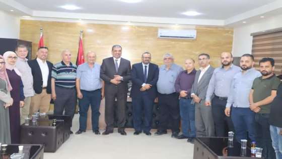 العوضات يستقبل أعضاء مجلس نقابة المهندسين الأردنيين/ فرع الزرقاء
