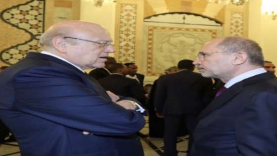 وزير الخارجية يلتقي رئيس حكومة تصريف الأعمال في لبنان